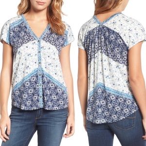 Lucky Brand Bali Ditsy print shirts